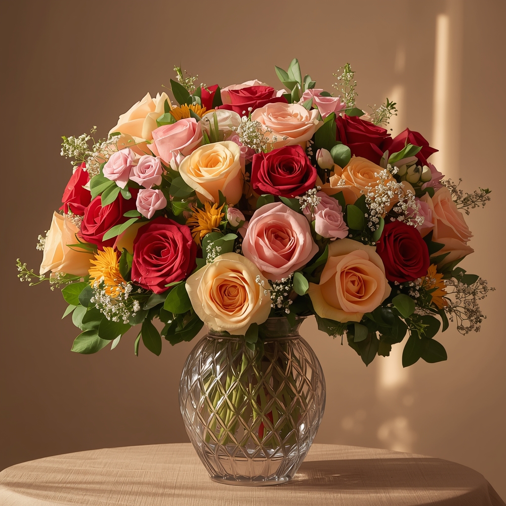 باقة زهور فاخرة من Styxreonbrizelon